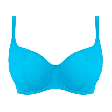 Freya Swim Jewel Cove Padded Bikini Oberteil Plain Turquoise Annadiva