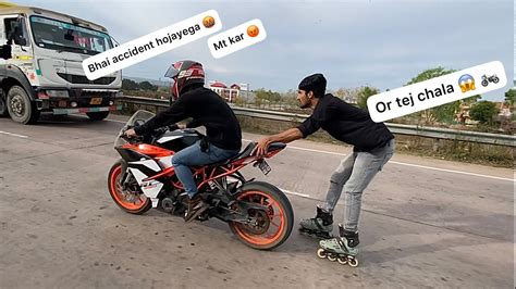 Accident Hone Se Bach Gaye Aaj To 😭😱 Ktm Rc390 Mein Stunt 😱 Shivam Vlogs Youtube