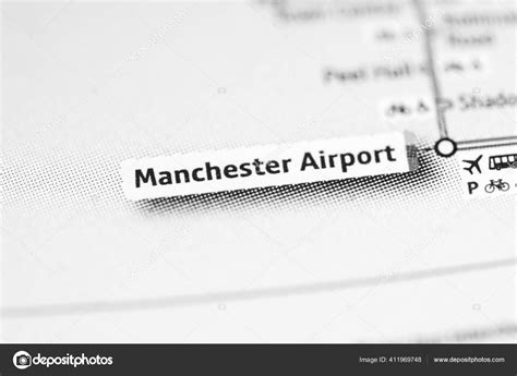 Manchester Airport Station Manchester Metro Map Stock Photo by ...