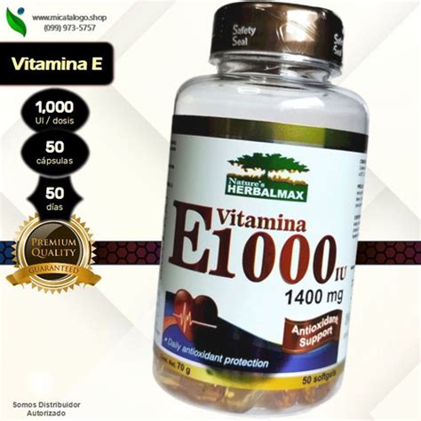 Vitamina E 1 000 UI 1 400mg X 50 Nature S Herbalmax Quito Ecuador