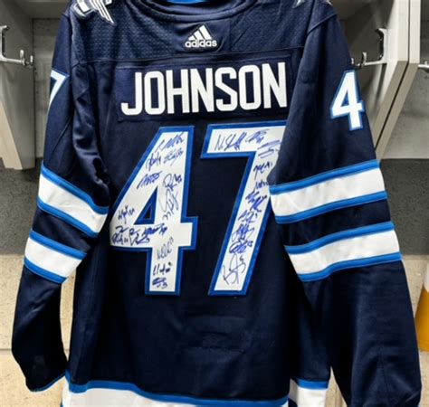 Enter Raffle To Win Winnipeg Jets 47 Johnson Jersey Hosted By