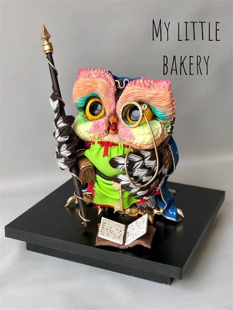 Owl And Books Cake Decorated Cake By Sandra Draskovic Cakesdecor