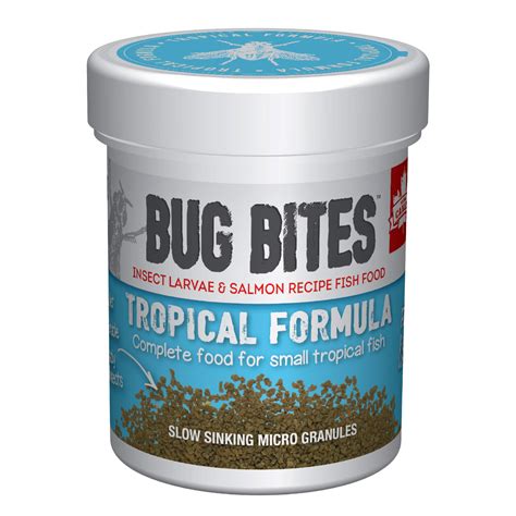 Fluval Bug Bites Tropical Fish Formula 45g For Small And Medium Fish