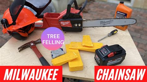 Milwaukee M18 Chainsaw Felling Trees To Build A Vegetable Garden