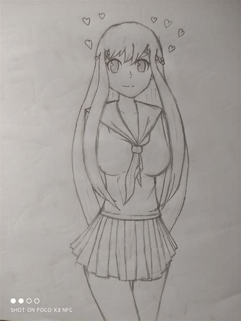 My First Anime Drawing : r/AnimeSketch