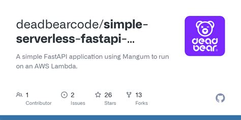 Simple Serverless Fastapi Example Main Py At Master Deadbearcode