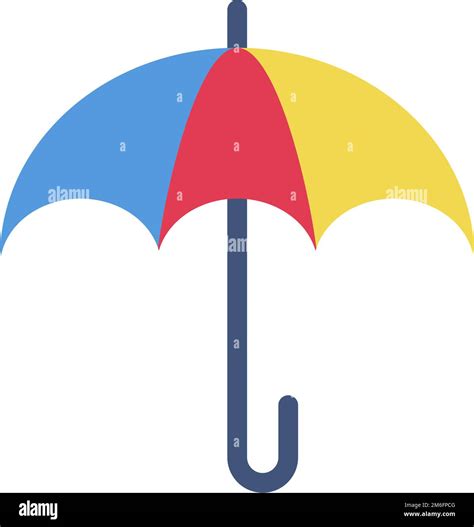 Colorful Umbrella Icon Parasol Editable Vector Stock Vector Image