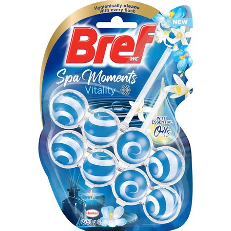 Bref Spa Moments Rim Block Toilet Cleaner Vitality 50g X 2 Pack