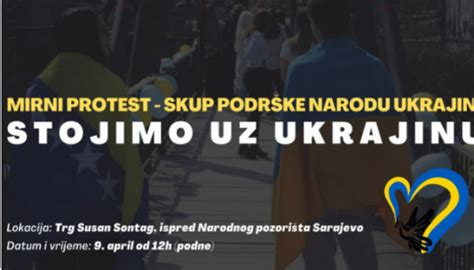 Danas Protest U Sarajevu Stojimo Uz Ukrajinu Haber Ba