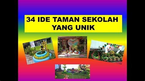 34 IDE TAMAN SEKOLAH YANG UNIK YouTube