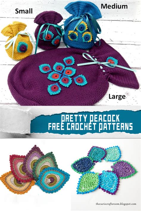 Pretty Peacock Crochet Patterns FREE IGOODideas