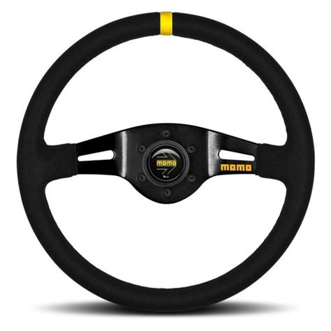 Momo Mod 03 Black Suede 350mm Steering Wheel Retro Autotek