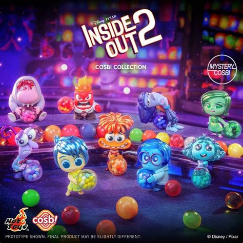 Hot Toys Inside Out 2 Cosbi Blind Box Joy And Sadness Mini Collection Figure Table