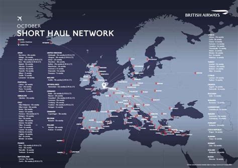 British Airways' Route Network - October 2020 – London Air Travel