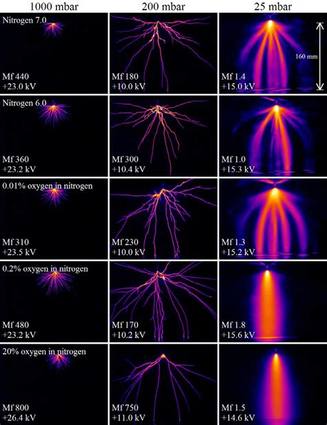 1 Overview Of Streamer Discharges Produced With The C Supply For Five Download Scientific