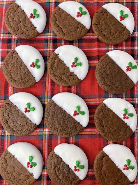 White Chocolate Dipped Ginger Cookies Mom Loves Baking