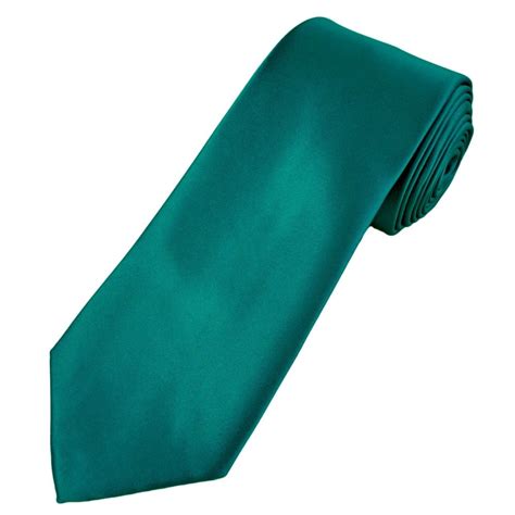 Plain Teal Green Satin Tie From Ties Planet Uk