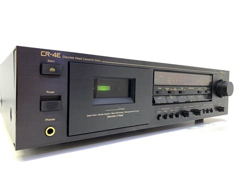 Nakamichi Cr 4e 3 Head High End Cassette Tape Deck Vintage 1988 Work