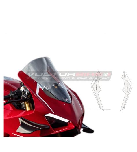 R Plique Autocollants Bulle Ducati Panigale V R V V