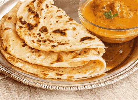 malaysian roti canai flatbread  curry delishglobe