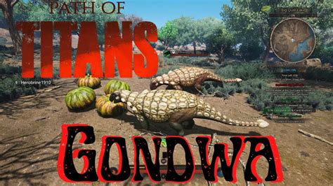 Path Of Titans Gondwa Gameplay Youtube