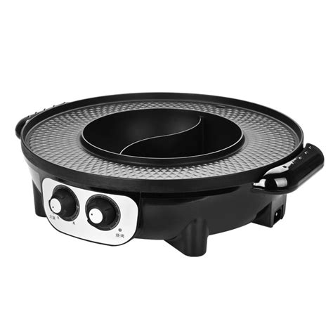 Electric Hot Pot Multi Function Household Frying Roasted One Piece Pan Non Stick Barbecue