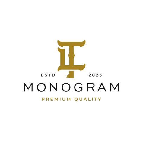 Elegante Logotipo De Monograma De Letra Lt Para Productos Y Servicios