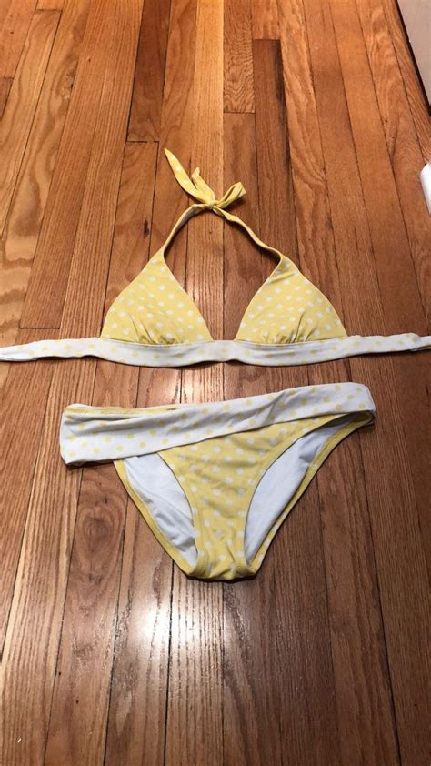 She Wore An Itsy Bitsy Teeny Weeny Yellow Polka Dot Bikini So Cute