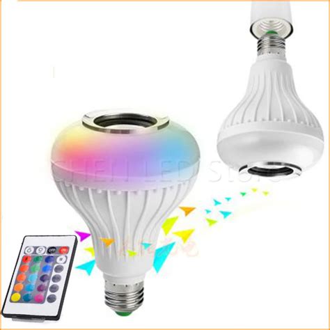 E Smart Rgb Wireless Bluetooth Speaker Bulb Music Playing Dimmable