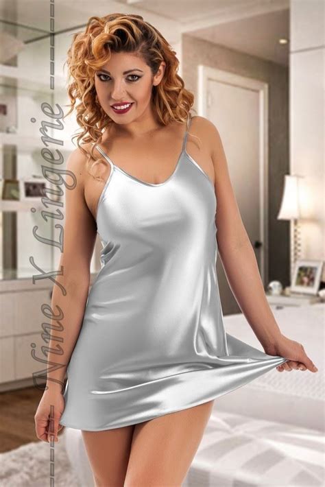 Nine X Sexy Satin Chemise Plus Size Lingerie