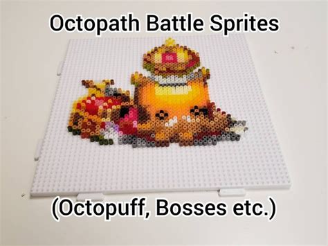 Octopath Traveler 2 1 Battle Boss Sprites On Canvas Board Huge Bead