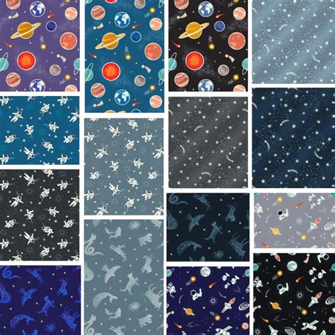 Space Glow Full Collection Fat Quarter Pack Lewis Irene