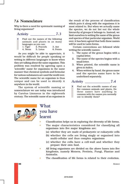 UP Board Book Class 9 Science Chapter 7 Diversity In Living Organisms