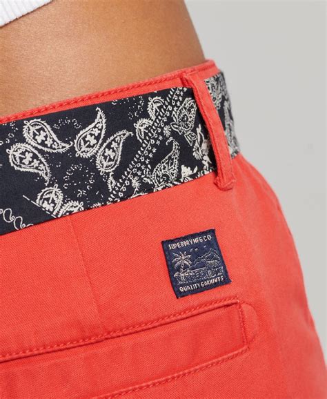 Superdry Chino Hot Shorts Womens Womens Shorts