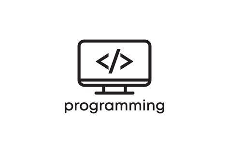 programación codificación icono logo diseño vector modelo 25399762