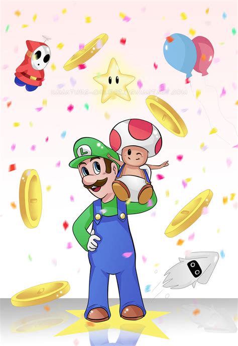 Super Mario- Luigi and Toad by Immature-Child02 on DeviantArt