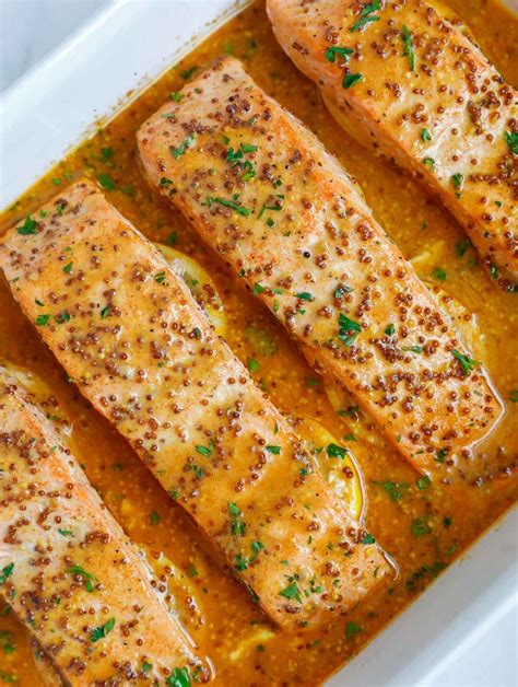 Baked Honey Mustard Salmon Cookin With Mima