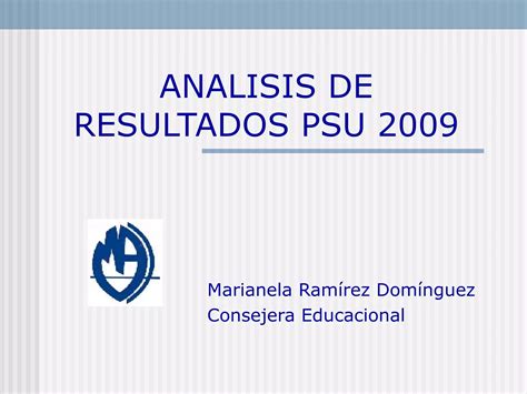 Analisis De Resultados Psu Ppt