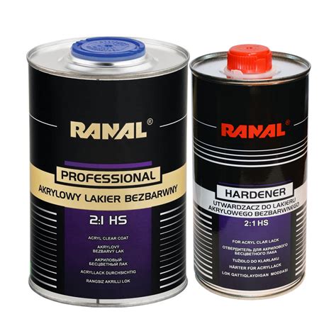 лак HS 2+1 PROFESSIONAL c отвердителем RANAL (1л+0,5л), купить в ...