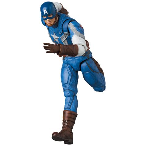 Mafex No220 Mafex Captain America Classic Suit Action Figure