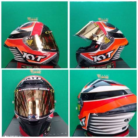 Promo Kyt Helm Tt Course Michele Pirro Replika Tear Off Spoiler Diskon