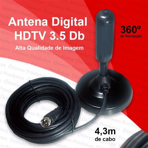 Antena Interna Tv Digital Tomate Hdtv Dtv Sinal Digital R 34 89 Em