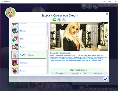 Sims 4 Model Career De Model