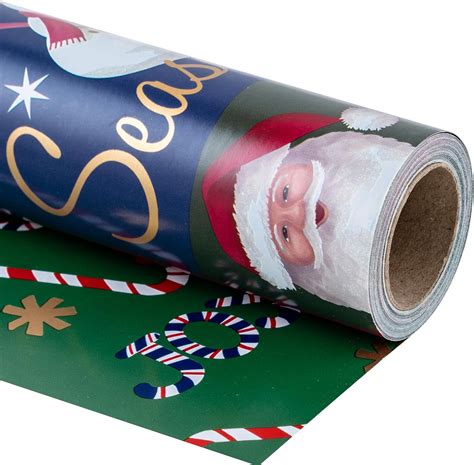 Amazon RUSPEPA Reversible Wrapping Paper Roll Mini Roll