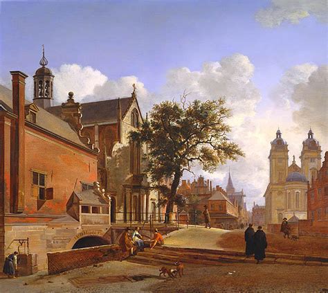 Gem Lde Reproduktionen Kirche Jesu Landschaft Von Jan Van Der Heyden