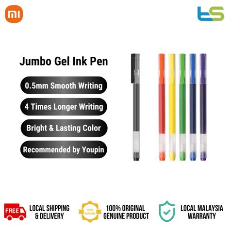 Xiaomi Mi Jumbo Gel Ink Pen Mm Super Durable Writing Sign Pen