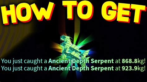 How To Catch Exotic Ancient Depth Serpent In Fisch Roblox Youtube