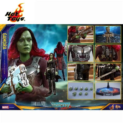 Em Estoque Hottoys 1 6 Mms483 Gamora 2 0 Guardi Es Da Gal Xia Vol 2