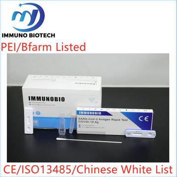 China PEI Bfarm Immunobio Antigen Lay Person Test Antigen Saliva Nasal