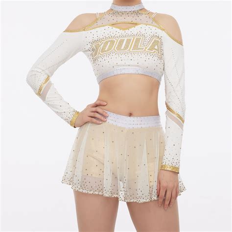 Light Gold Cheer Uniform | Ula Cheer Uniforms